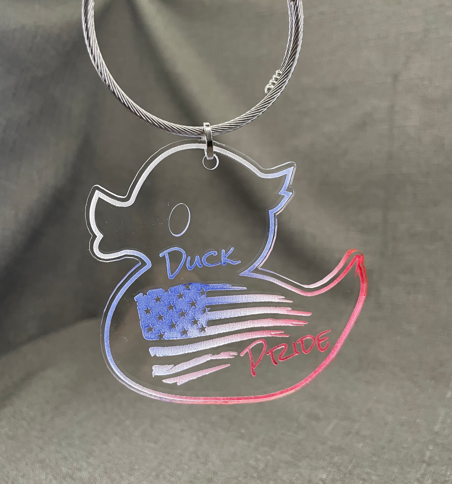 Duck Pride Car Charm – Custom Charm for Off Road 4x4 Vehicle Enthusiasts