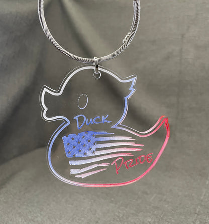 Duck Pride Car Charm – Custom Charm for Off Road 4x4 Vehicle Enthusiasts